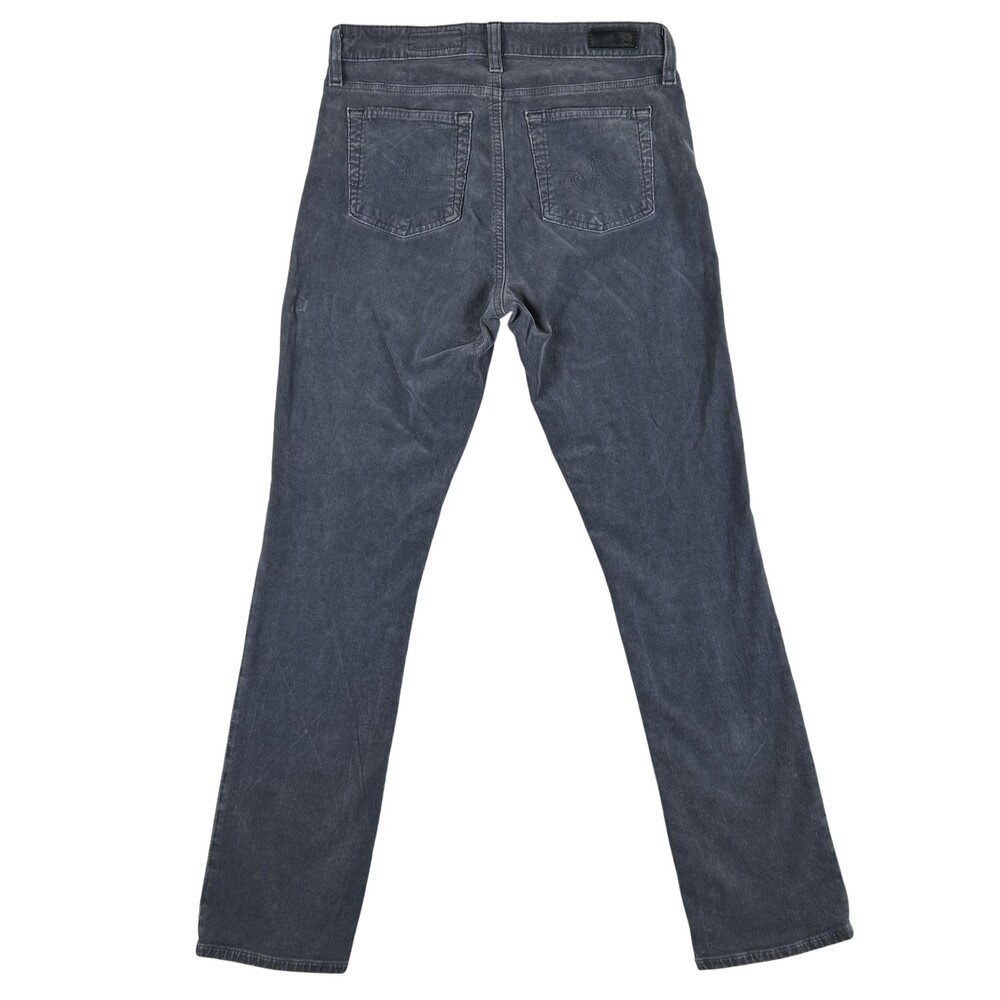 AG Adriano Goldschmied Pants Womens 29R Gray Mari High Rise Straight Corduroy